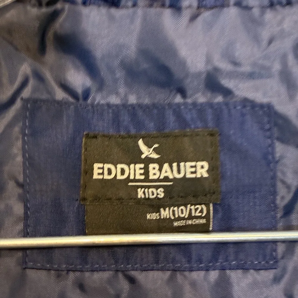 Eddie Bauer Boys Lightweight 3 in 1 Jacket M 10/12 Windbreaker Waterproof Blue